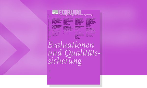 Cover des Forum-Heftes Evaluationen und Qualitaetssicherung