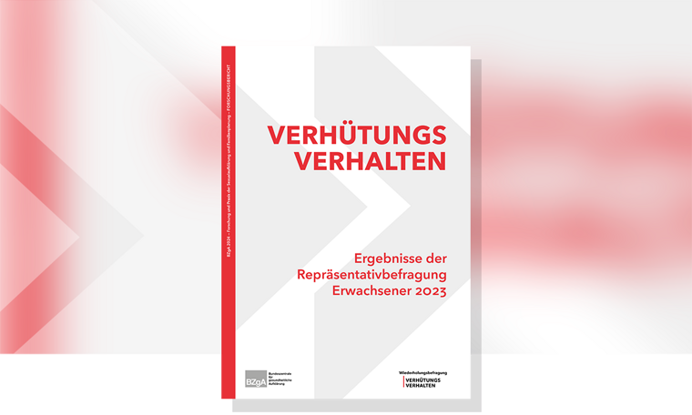 Cover zu Verhütungsverhalten. Ergebnisse der Repräsentativbefragung Erwachsener 2023