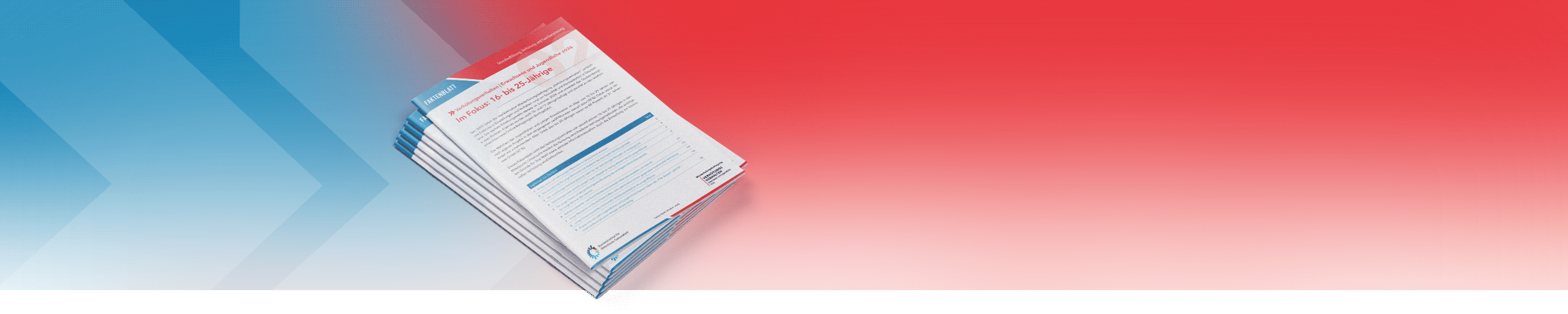 Banner zum Faktenblatt Verhütungsverhalten 2024 15-25 jährige